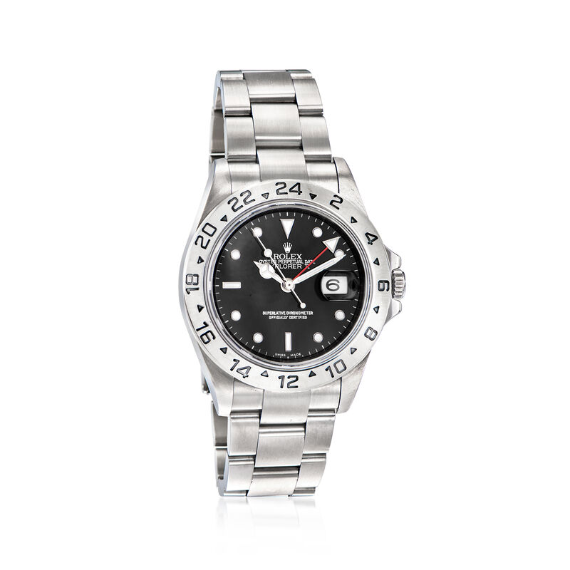 Pre-Owned Rolex Explorer Ll Men's 40mm Automatic Watch in Stainless Steel image number 0