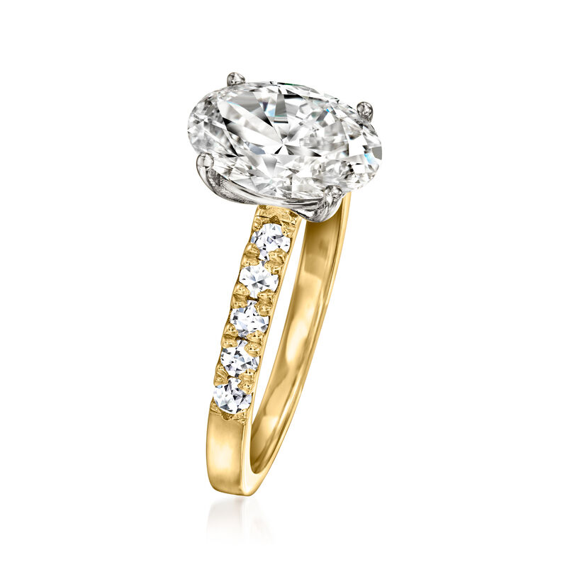 2.30 ct. t.w. Lab-Grown Diamond Ring in 14kt Yellow Gold image number 2