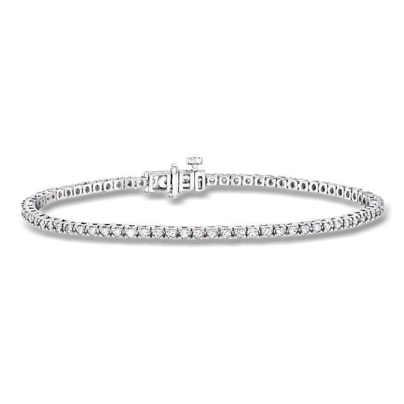 1.00 ct. t.w. Lab-Grown Diamond Tennis Bracelet in Sterling Silver image number 0
