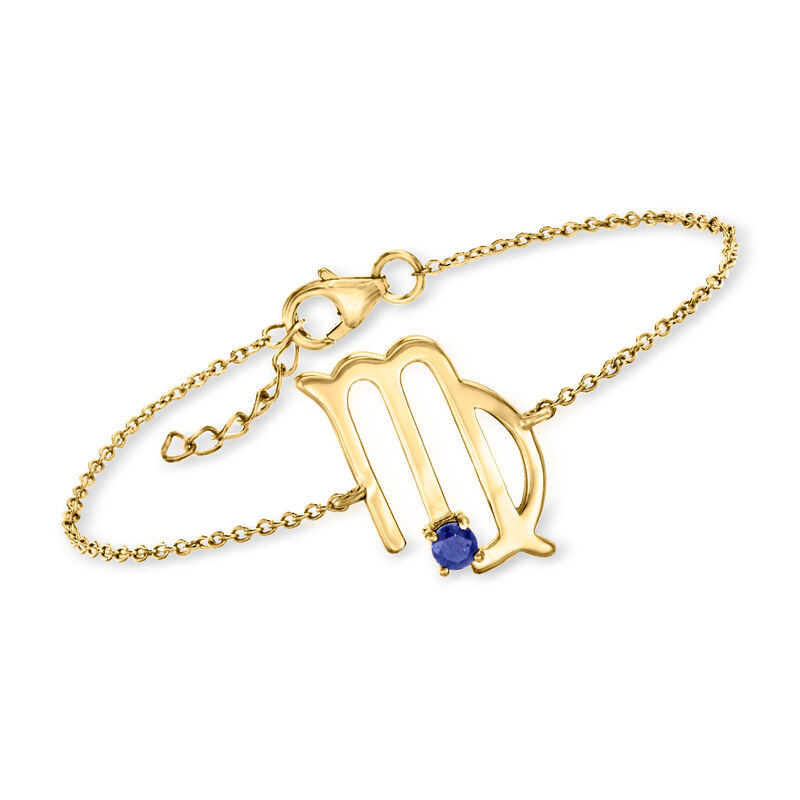 Zodiac Gemstone Bracelet in 18kt Gold Over Sterling image number 1