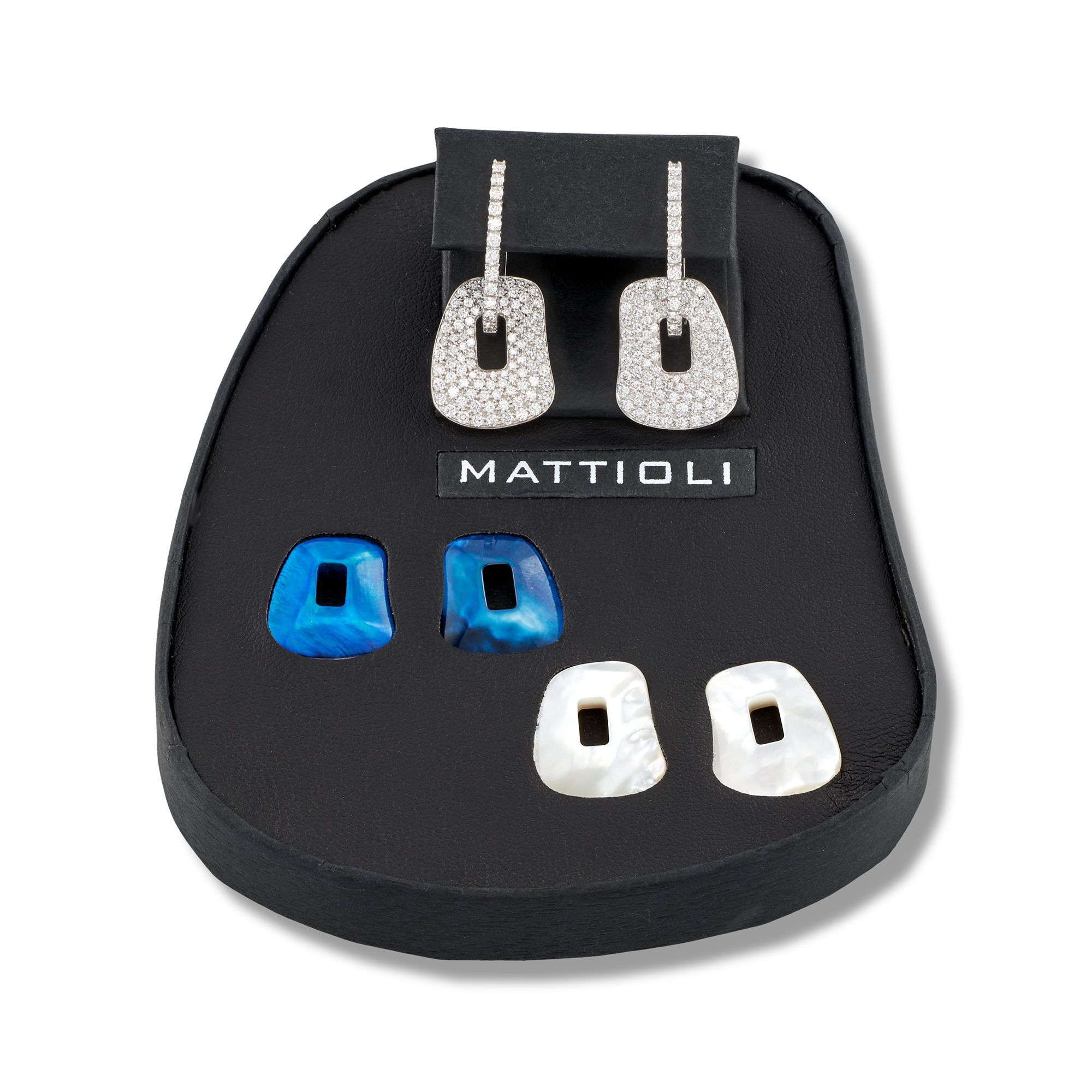 マッティオリ（MATTIOLI）パズル ピアススモール Puzzle Arlecchino small earrings – Mattioli