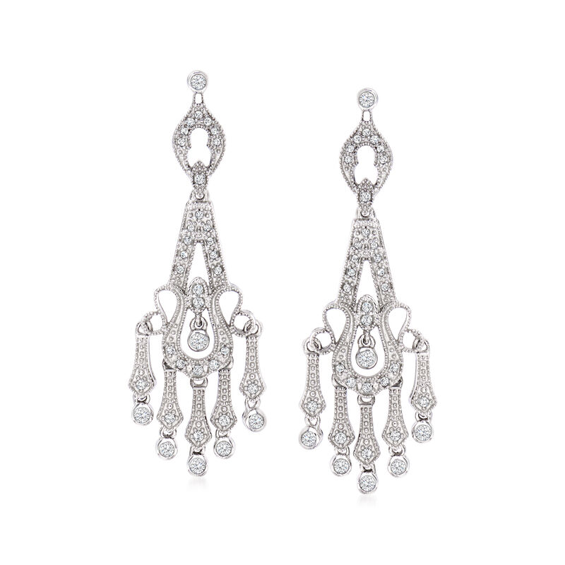 .50 ct. t.w. Diamond Chandelier Earrings in Sterling Silver  image number 0