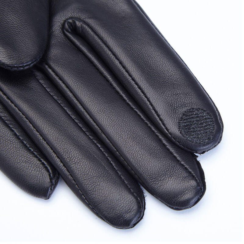 Royce Black Leather Bow Gloves image number 2