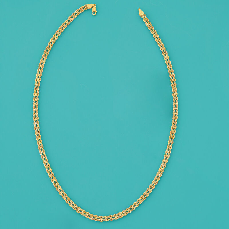 14kt Yellow Gold Double-Rope Necklace image number 7