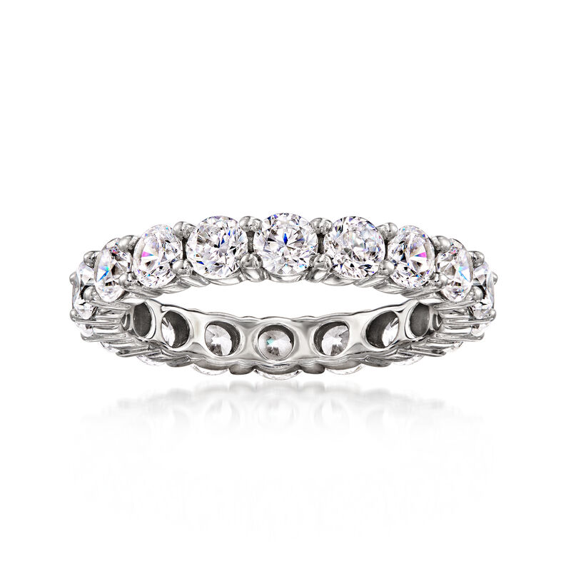 2.75 ct. t.w. CZ Eternity Band in Sterling Silver image number 0