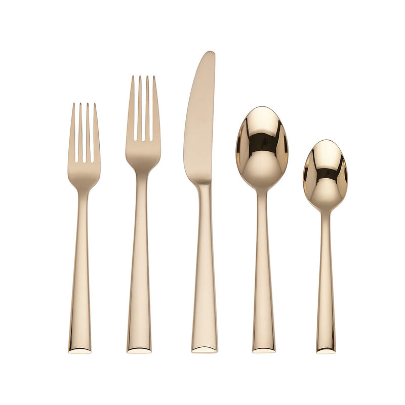 Lenox "Colebrook" Champagne 5-pc. 18/10 Stainless Steel Place Setting image number 0