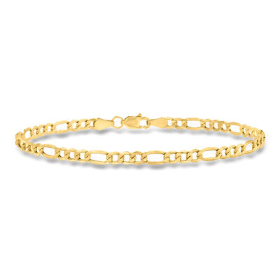 3.5mm 14kt Yellow Gold Figaro-Link Bracelet