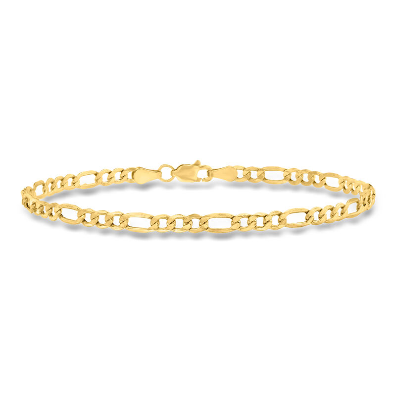 3.5mm 14kt Yellow Gold Figaro-Link Bracelet image number 0