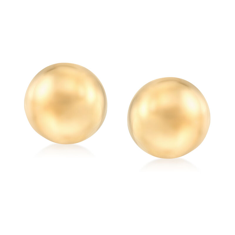 Italian 26mm 18kt Yellow Gold Dome Clip-On Earrings image number 0