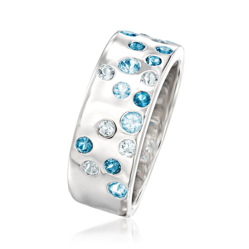 .70 ct. t.w. Tonal Blue Topaz Ring in Sterling Silver image number 2