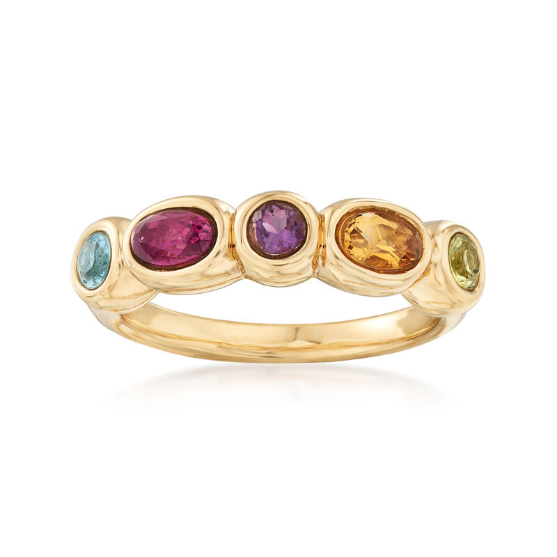 .80 ct. t.w. Multi-Stone Ring in 14kt Yellow Gold image number 0