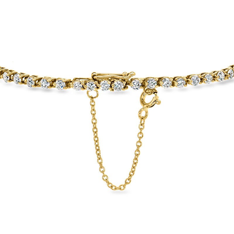 C. 1990 Vintage 2.00 ct. t.w. Diamond Tennis Bracelet in 18kt Yellow Gold. 7" image number 2