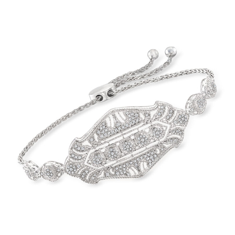 .50 ct. t.w. Diamond Bolo Bracelet in Sterling Silver  image number 0