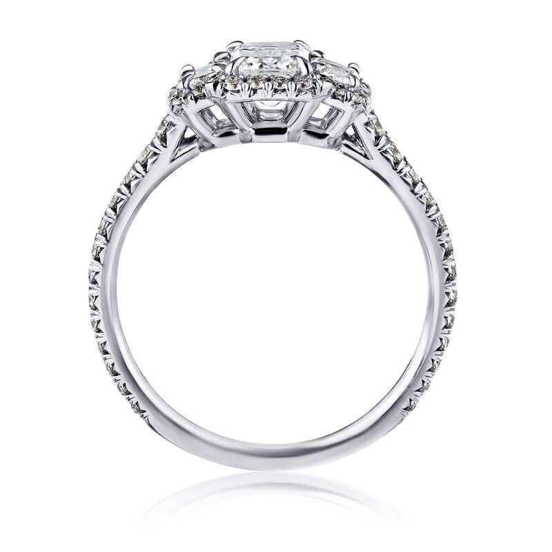 1.37 ct. t.w. Diamond Three-Stone Ring in Platinum image number 2