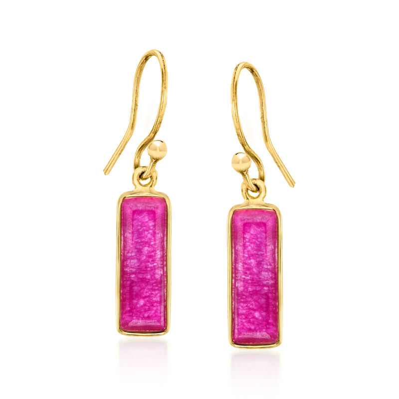 Turquoise and Multicolored Quartz Jewelry Set: Three Pairs of Drop Earrings in 18kt Gold Over Sterling  image number 2