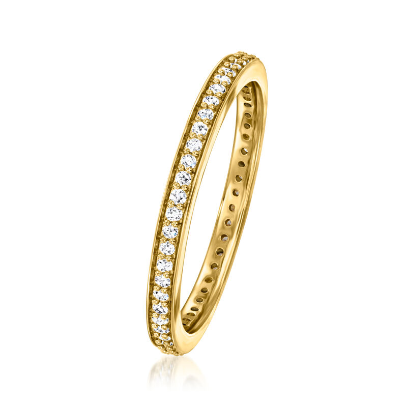 .25 ct. t.w. Lab-Grown Diamond Eternity Band in 18kt Gold Over Sterling image number 2
