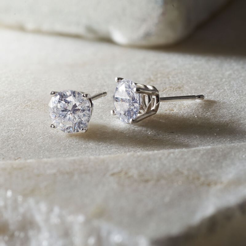 1.50 ct. t.w. Diamond Stud Earrings in 14kt White Gold image number 3