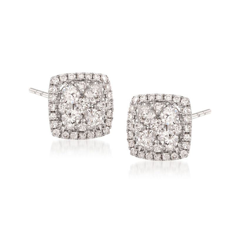 Gregg Ruth 1.20 ct. t.w. Diamond Earrings in 18kt White Gold image number 0