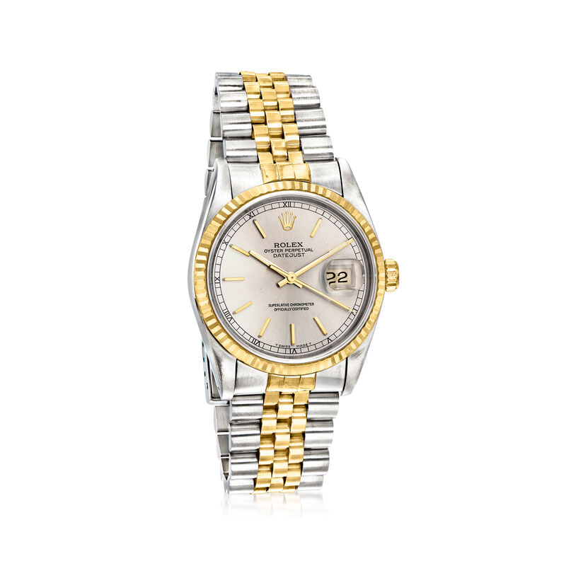 Pre-Owned Rolex Datejust Men's 36mm Automatic Stainless Steel and 18kt Yellow Gold Watch  image number 0