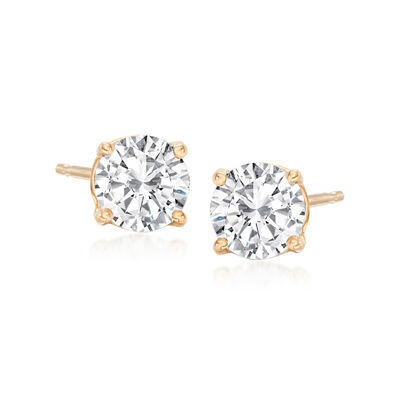 1.00 ct. t.w. Diamond Stud Earrings in 14kt Yellow Gold