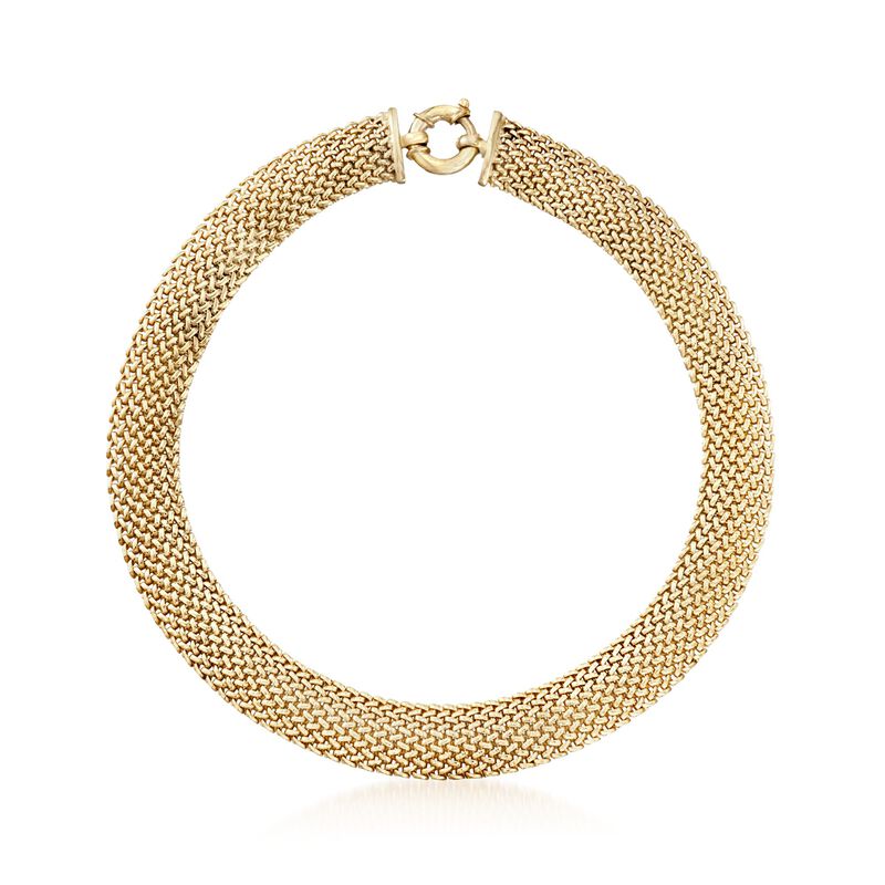 Italian 18kt Yellow Gold Over Sterling Silver Riso Necklace image number 0