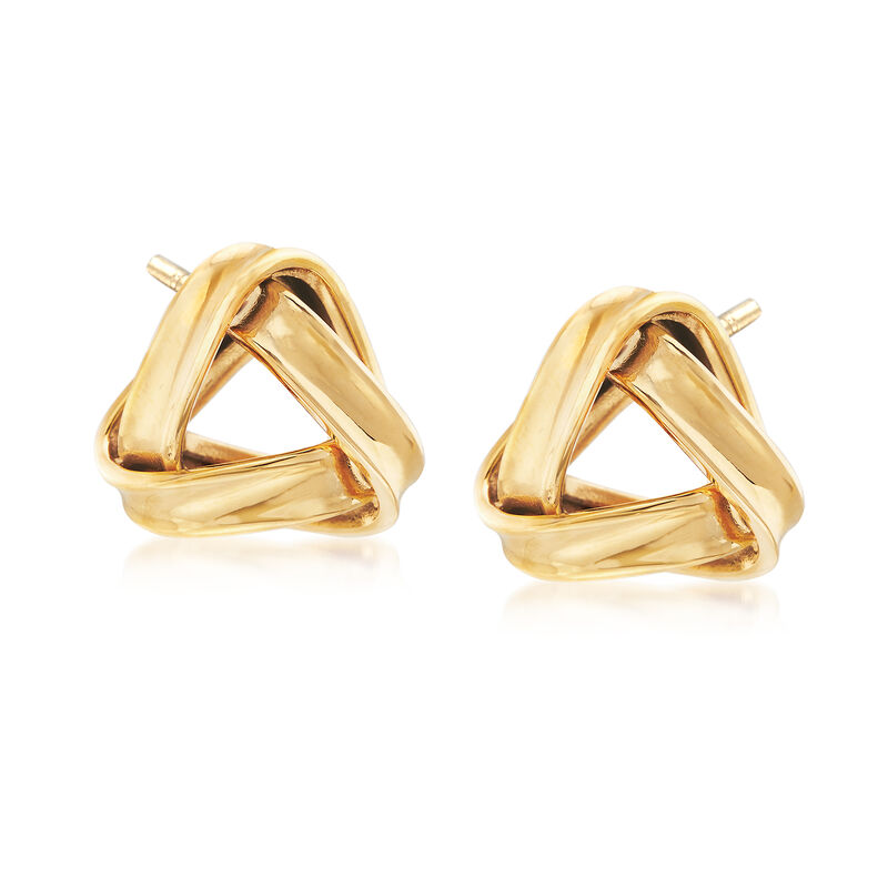 22kt Yellow Gold Knot Earrings image number 0