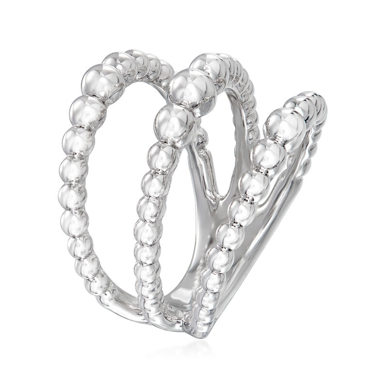 Gabriel Designs Sterling Silver Open-Row Ring image number 2