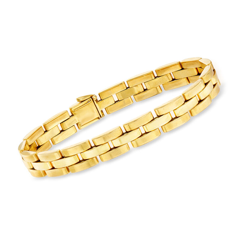C. 1980 Vintage Cartier 18kt Yellow Gold Link Bracelet image number 0