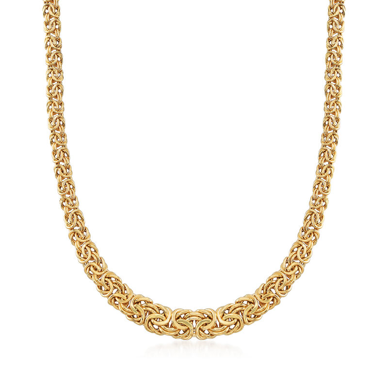 18kt Yellow Gold Byzantine Necklace. 20&quot; image number 1