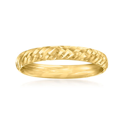 10kt Yellow Gold Diamond-Cut Ring