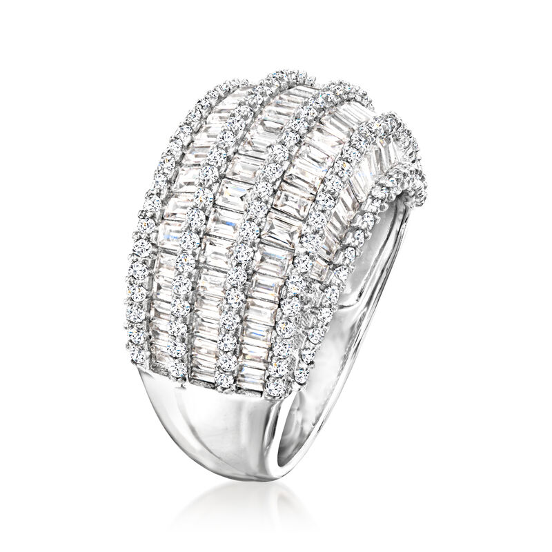 3.00 ct. t.w. CZ Dome Ring in Sterling Silver image number 2