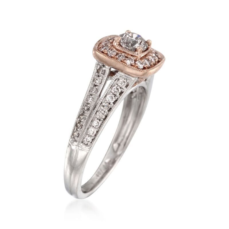 .88 ct. t.w. Diamond Engagement Ring in 14kt Two-Tone Gold image number 1