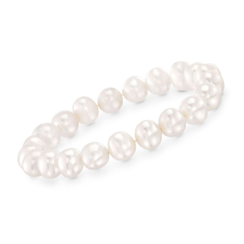 9-10mm Cultured Pearl Stretch Bracelet image number 0