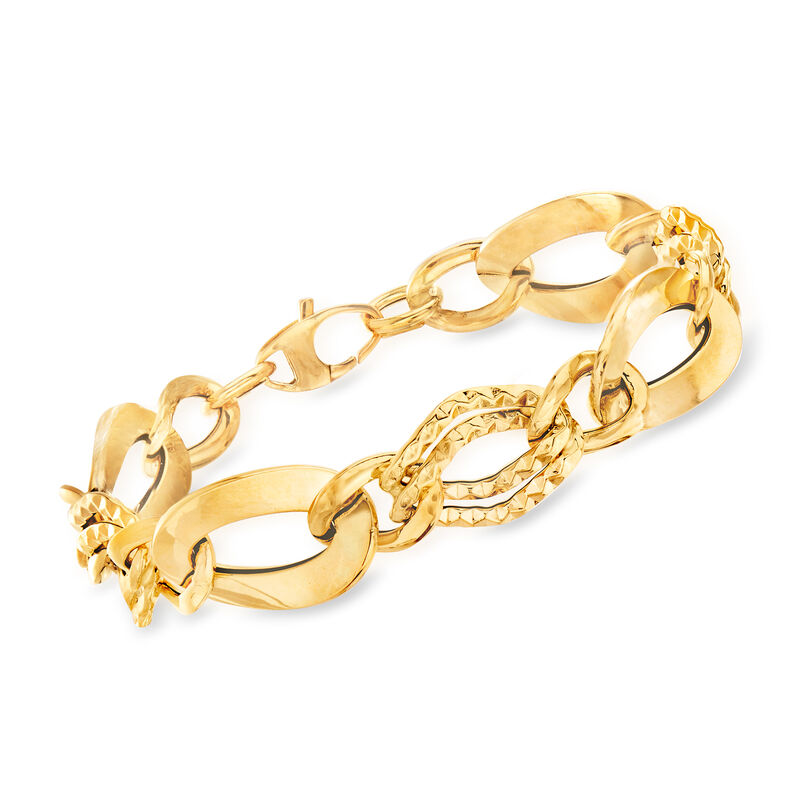 Italian 18kt Yellow Gold Link Bracelet image number 0