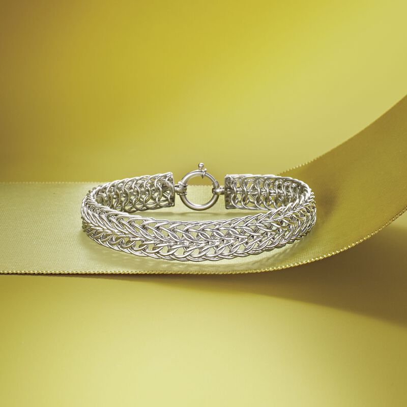 Sterling Silver Sedusa-Link Bracelet image number 2
