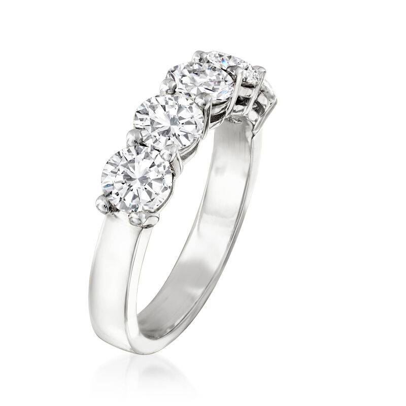 2.50 ct. t.w. Diamond Five-Stone Ring in 14kt White Gold image number 2