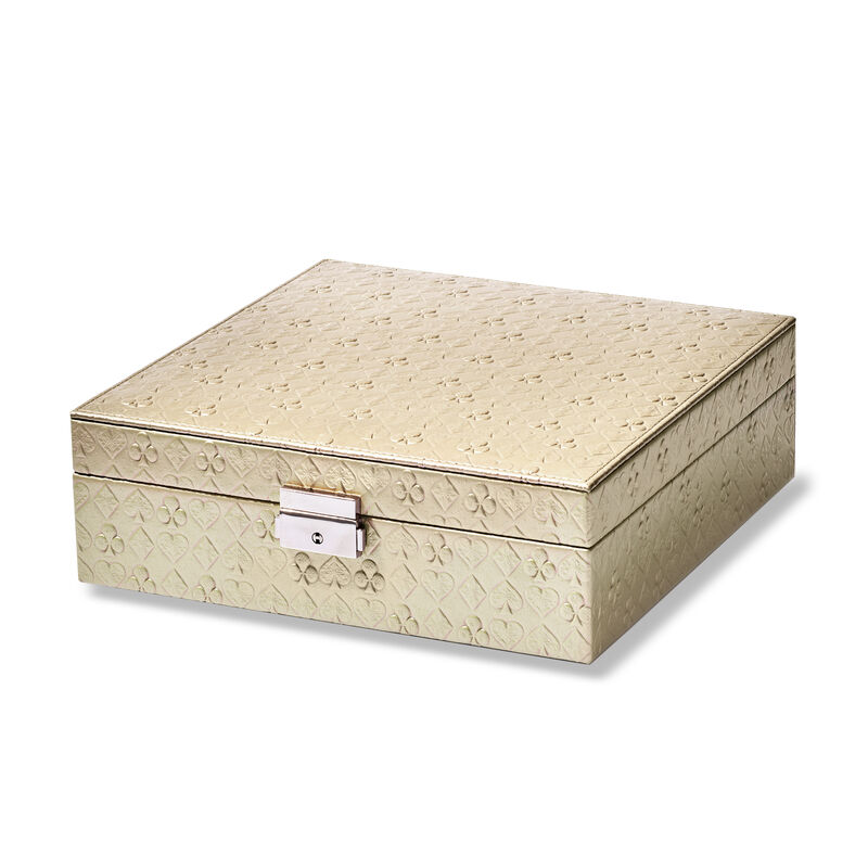 &quot;Grace&quot; Faux Leather Locking Jewelry Box image number 2