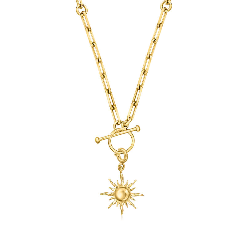 18kt Gold Over Sterling Sun Charm  image number 2