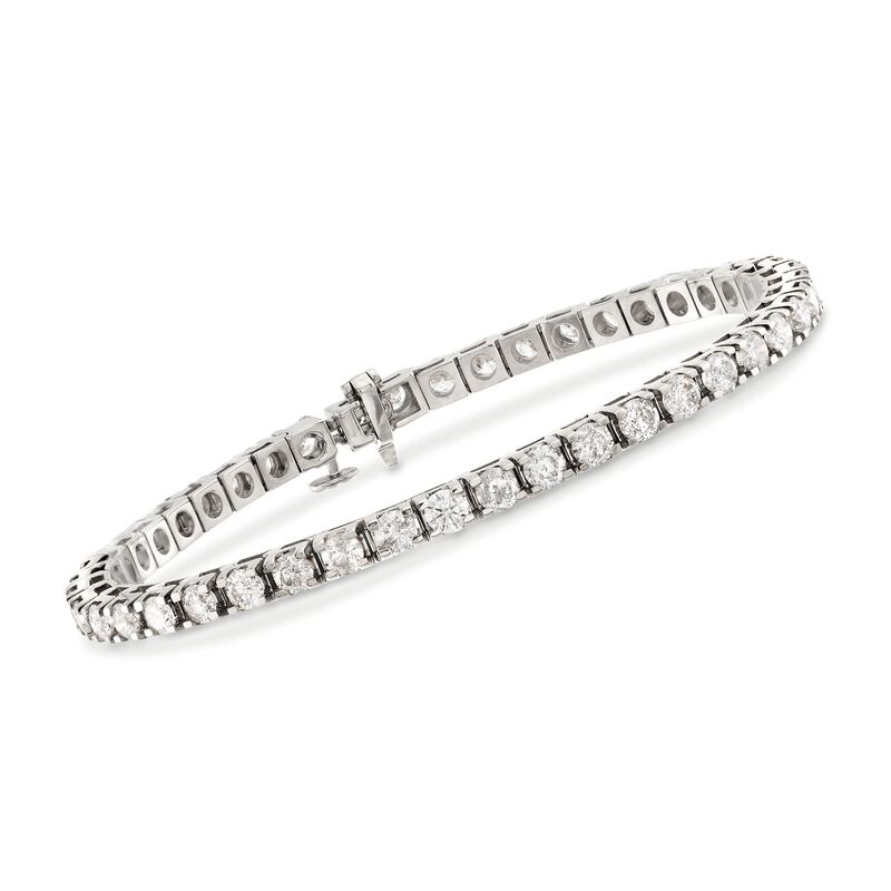 7.00 ct. t.w. Diamond Tennis Bracelet in 14kt White Gold image number 0