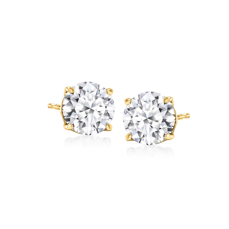 2.00 ct. t.w. Lab-Grown Diamond Stud Earrings in 14kt Yellow Gold  image number 0