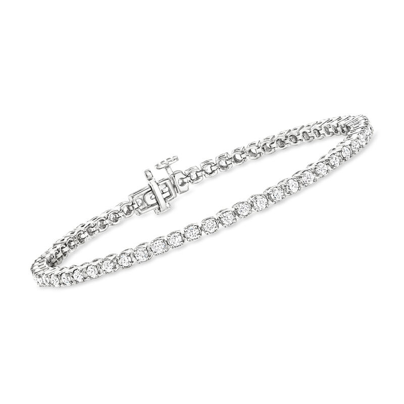 3.00 ct. t.w. Diamond Tennis Bracelet in 14kt White Gold image number 0