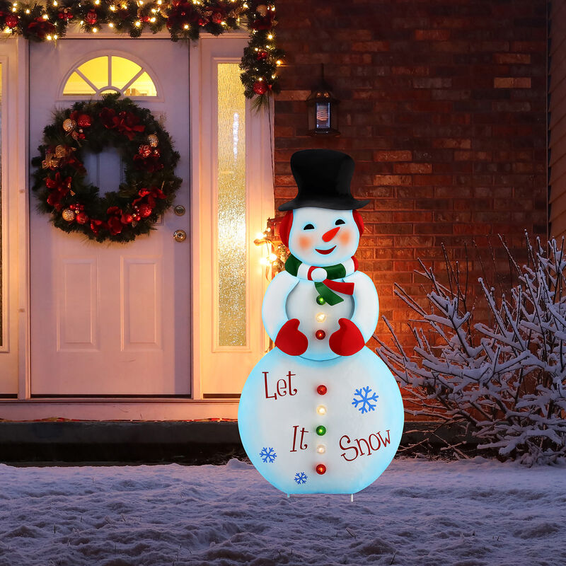 Mr. Christmas Outdoor Metal Snowman Sign image number 1