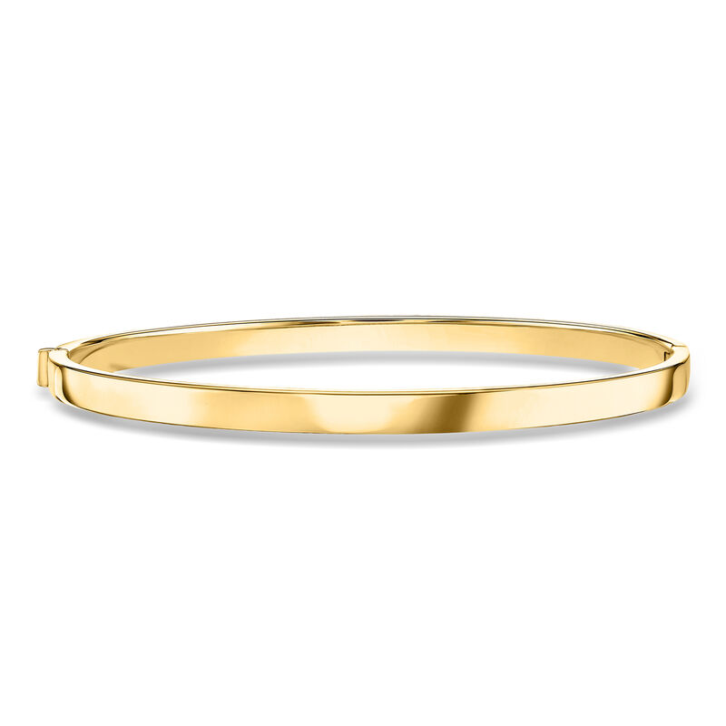 Italian 14kt Yellow Gold Oval Bangle Bracelet image number 0