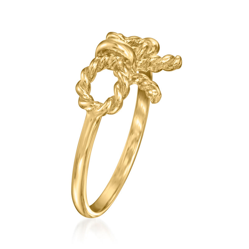 14kt Yellow Gold Twisted Bow Ring image number 2