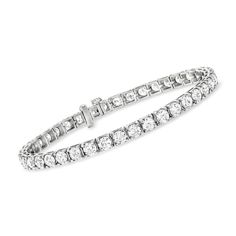 10.00 ct. t.w. Lab-Grown Diamond Tennis Bracelet in 14kt White Gold image number 0