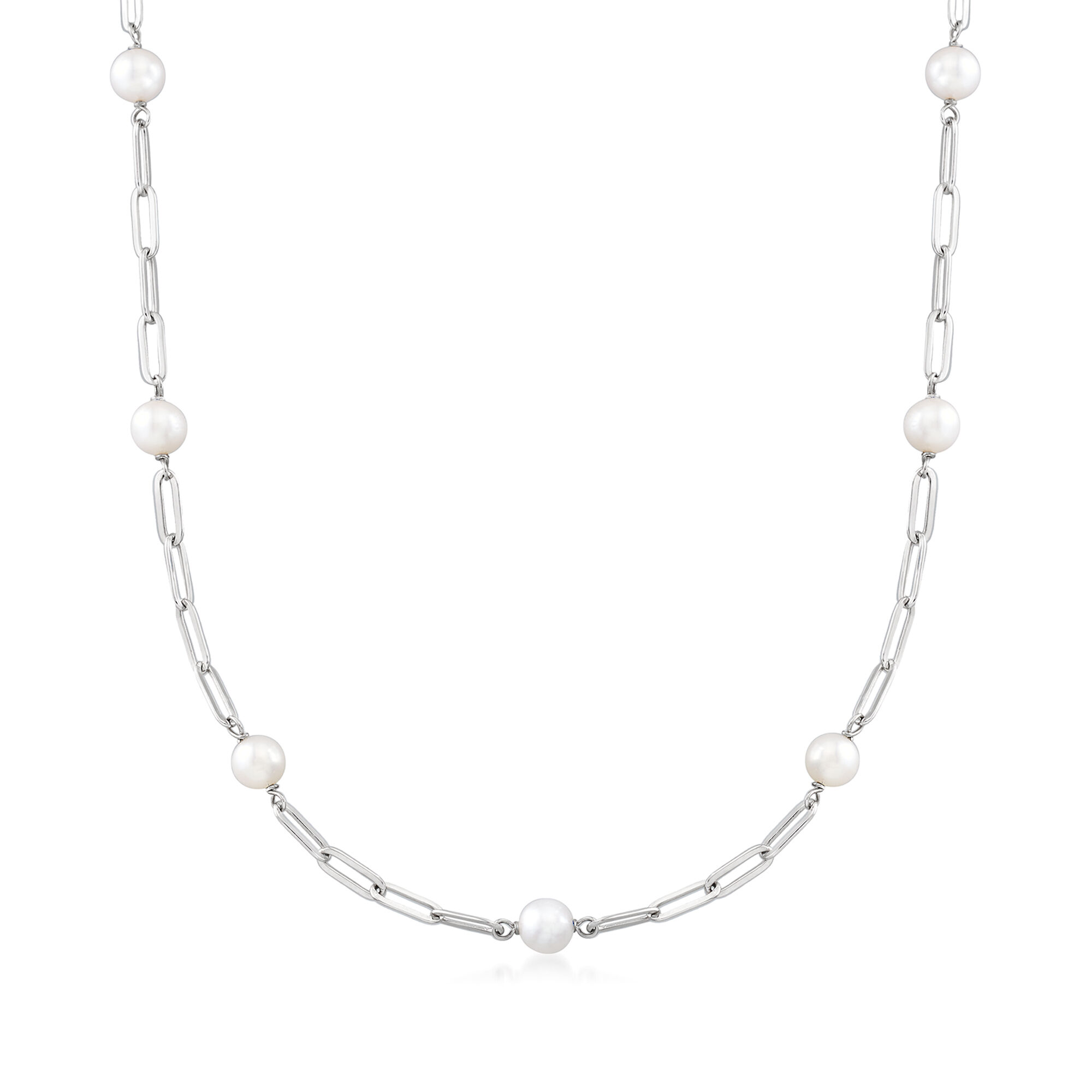 ★ROSEMONT★ Silver Pearl Necklace RA24C70J 23-
