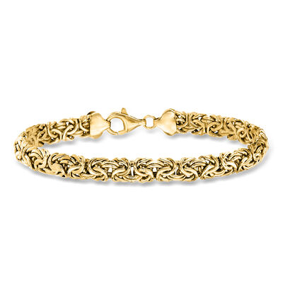 18kt Gold Over Sterling Byzantine Bracelet