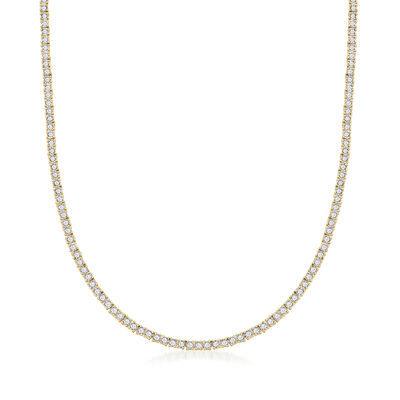 5.00 ct. t.w. Diamond Tennis Necklace in 18kt Gold Over Sterling