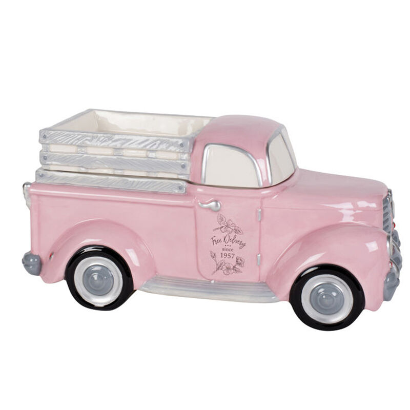 Fitz and Floyd &quot;Branch and Blossom&quot; Pink Truck Cookie Jar image number 0