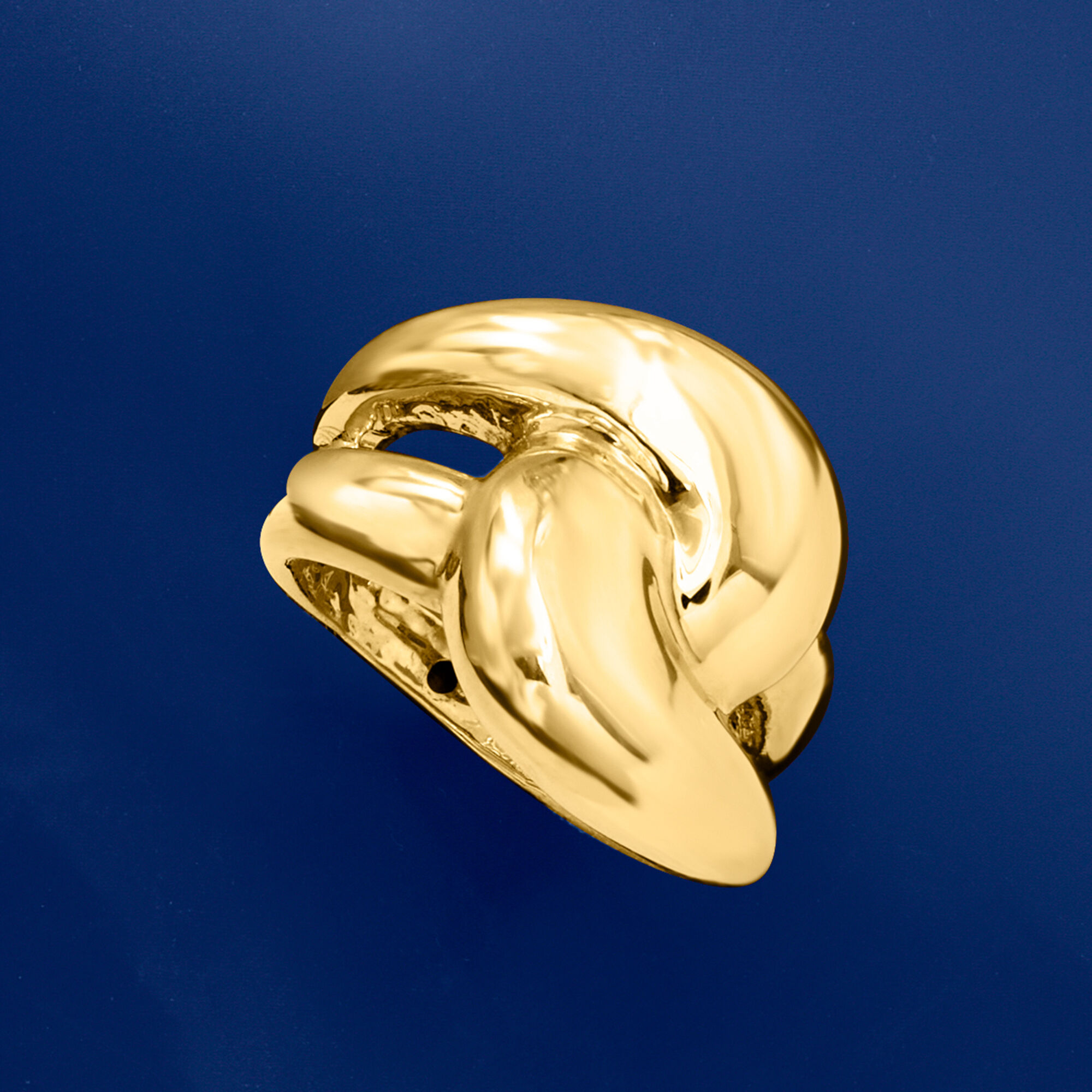 Italian 18kt Yellow Gold Interlocking Ring | Ross Simons